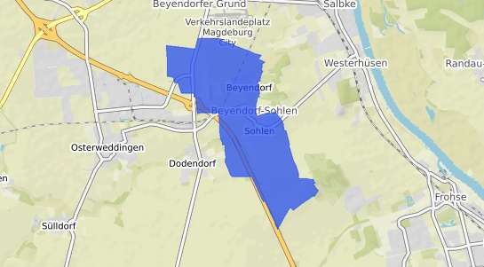 Bodenrichtwertkarte Magdeburg Beyendorf Sohlen